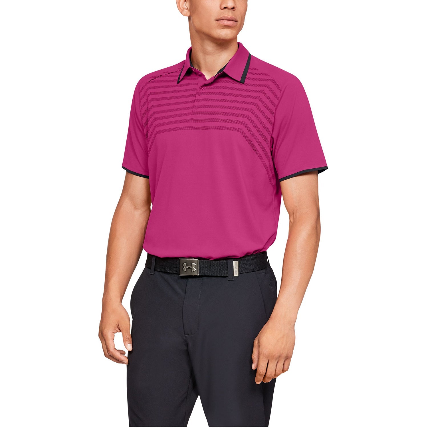 Polera Polo UA Microthread Cross Hatch para Hombre