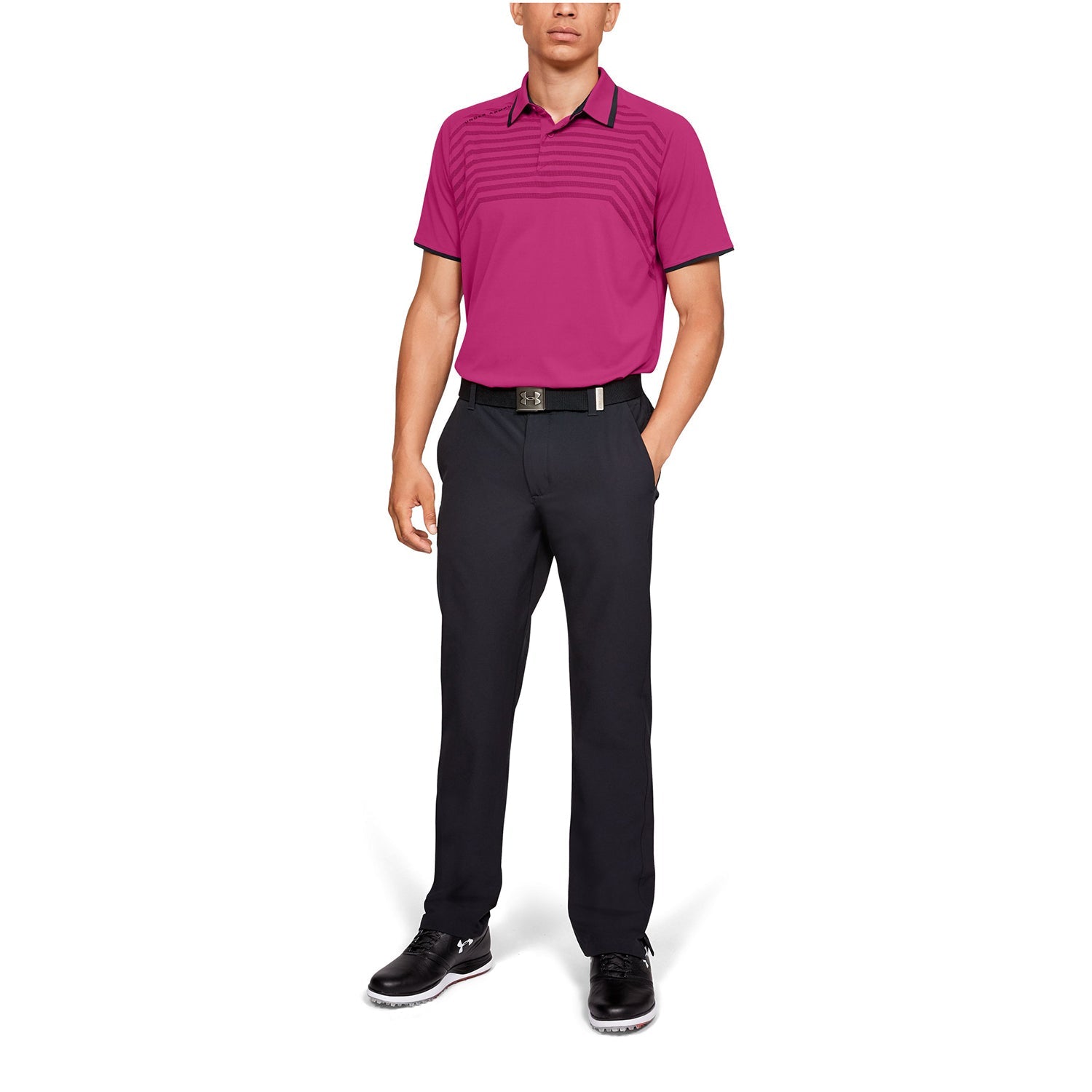 Polera Polo UA Microthread Cross Hatch para Hombre