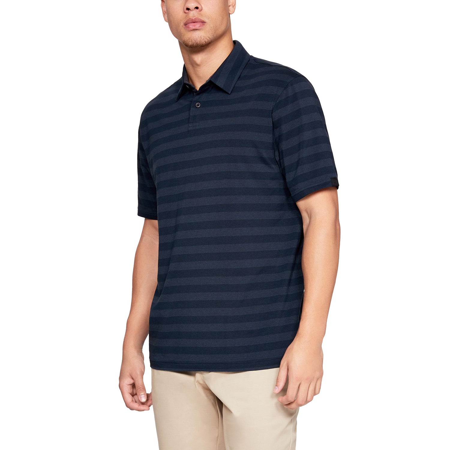 Polera Polo UA Charged Cotton® Scramble Stripe para Hombre