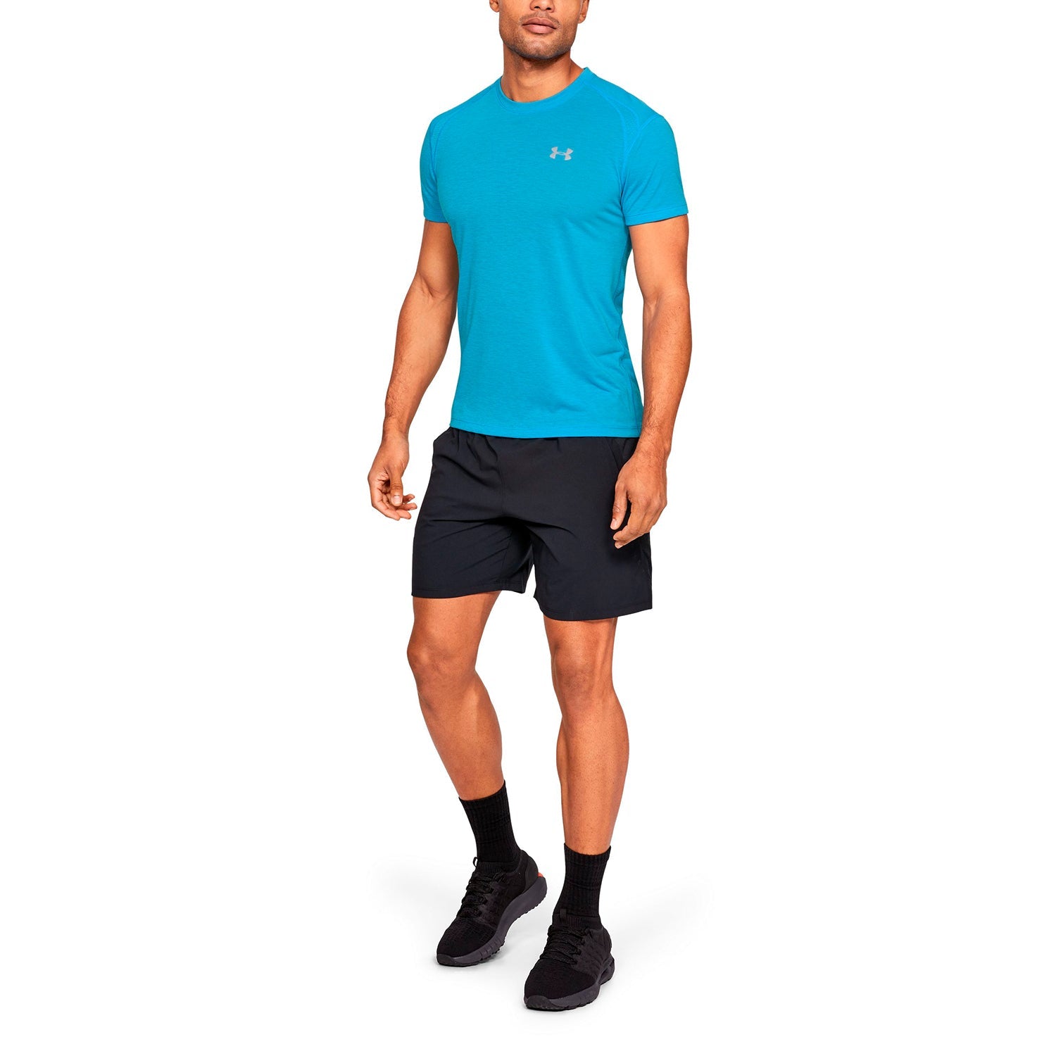 Polera Manga Corta UA Streaker para Hombre