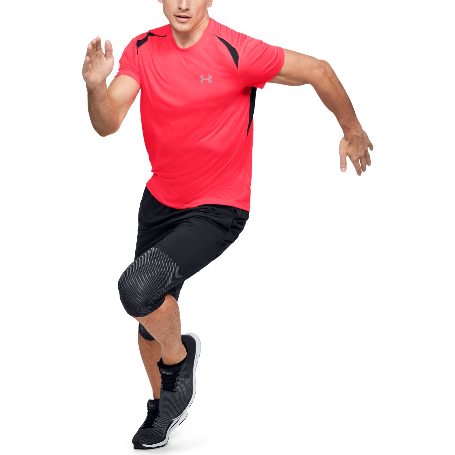 Polera Manga Corta UA Streaker para Hombre