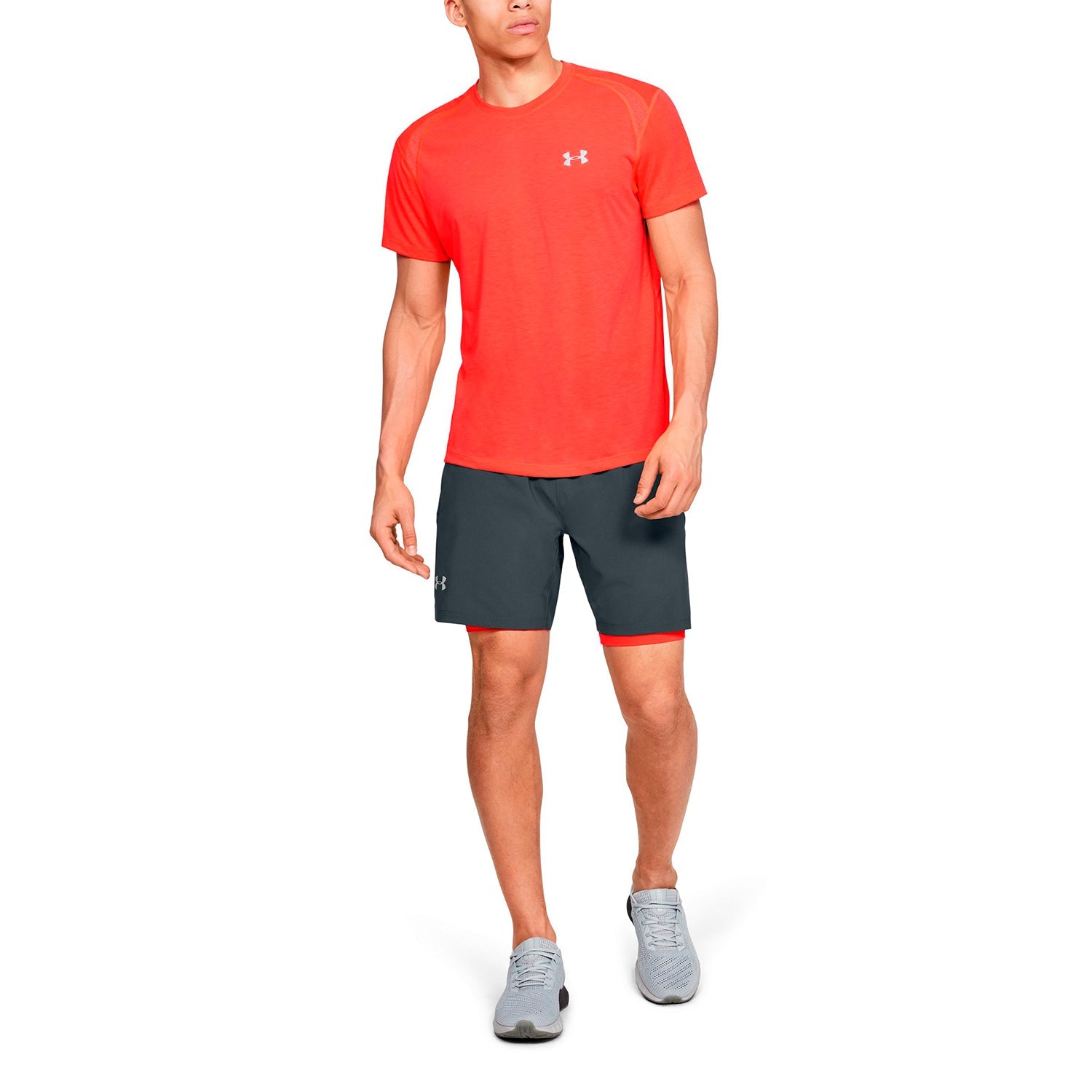 Polera Manga Corta UA Streaker para Hombre