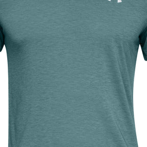 Polera manga corta UA Streaker de cuello en V para hombre