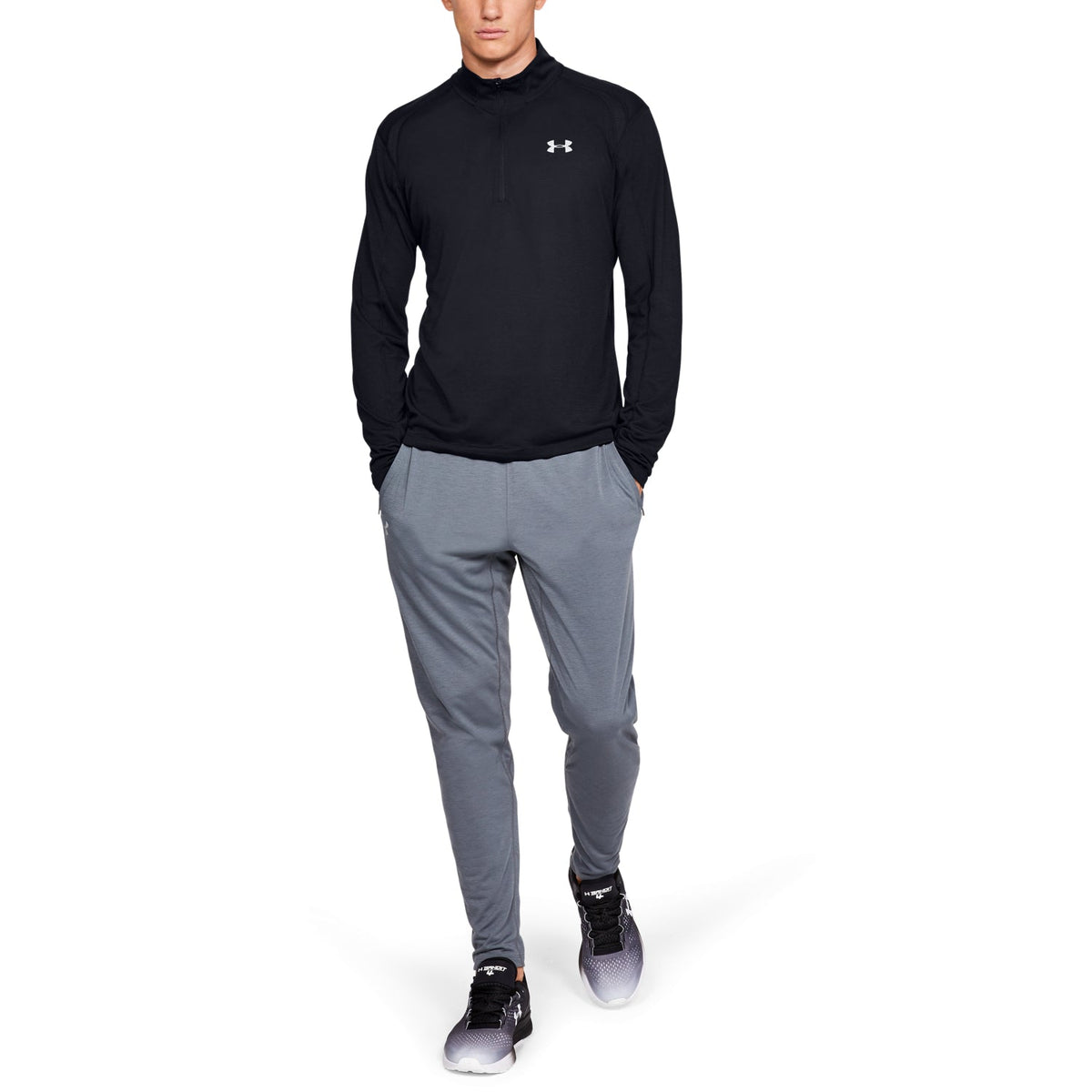 Polerón UA Streaker ½ Zip para Hombre