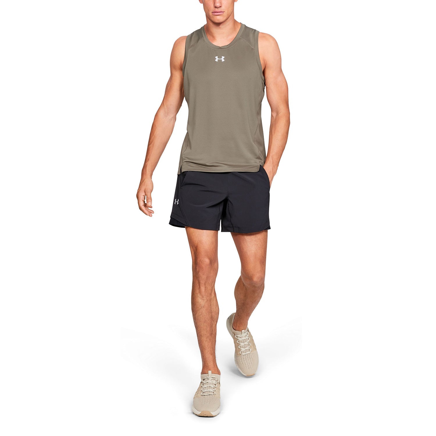 Polera sin Mangas UA Qualifier HexDelta para Hombre