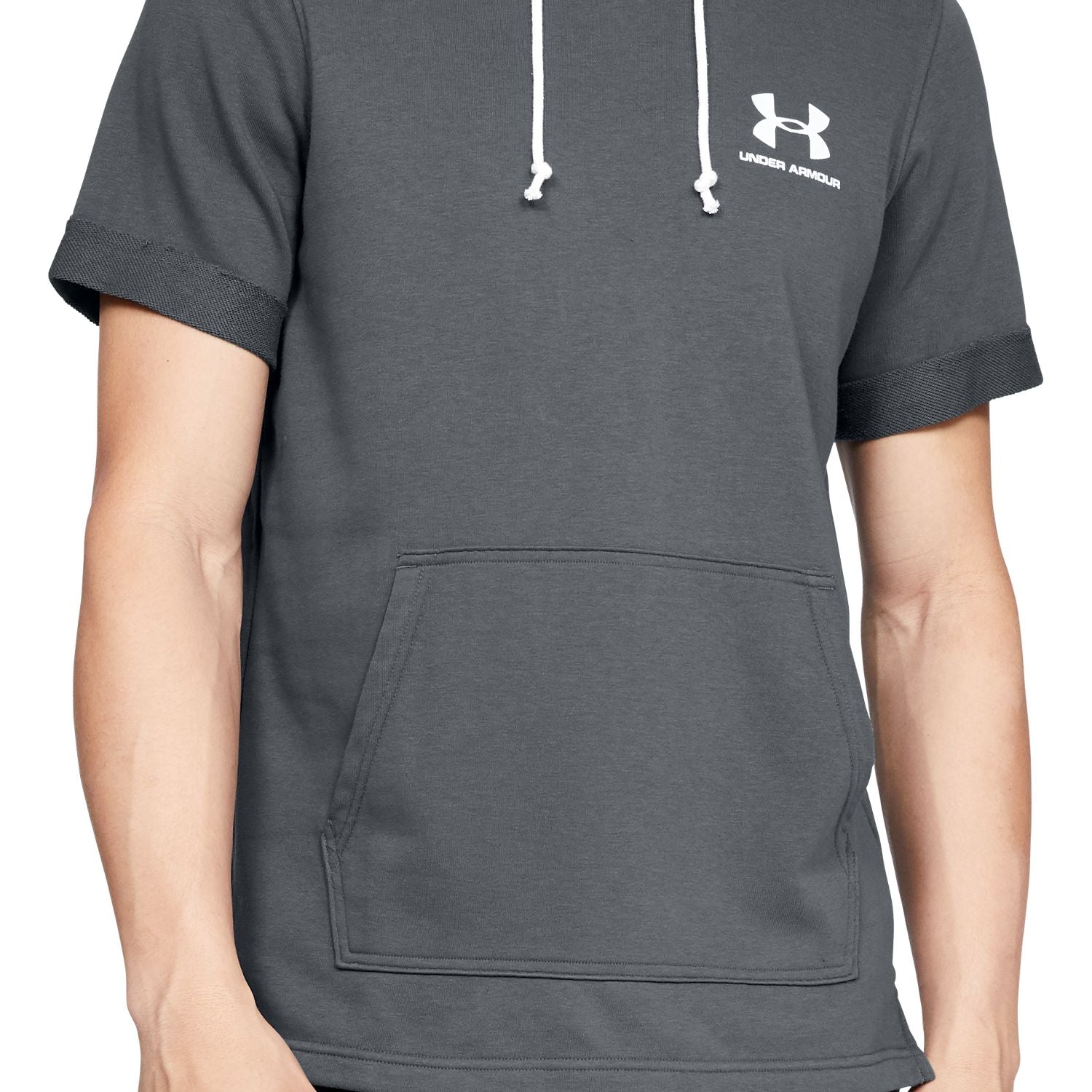 Polerón con gorro manga corta UA Sportstyle Terry para hombre