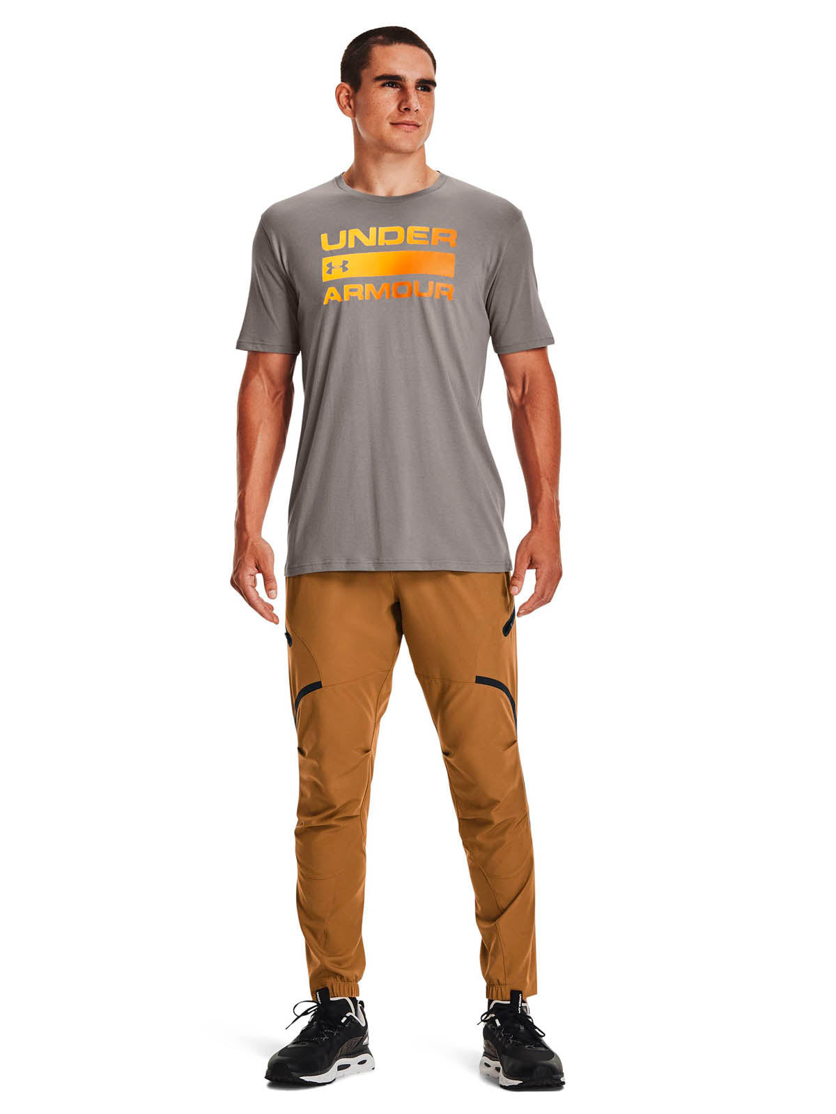 Polera Manga Corta UA Team Issue Wordmark para Hombre