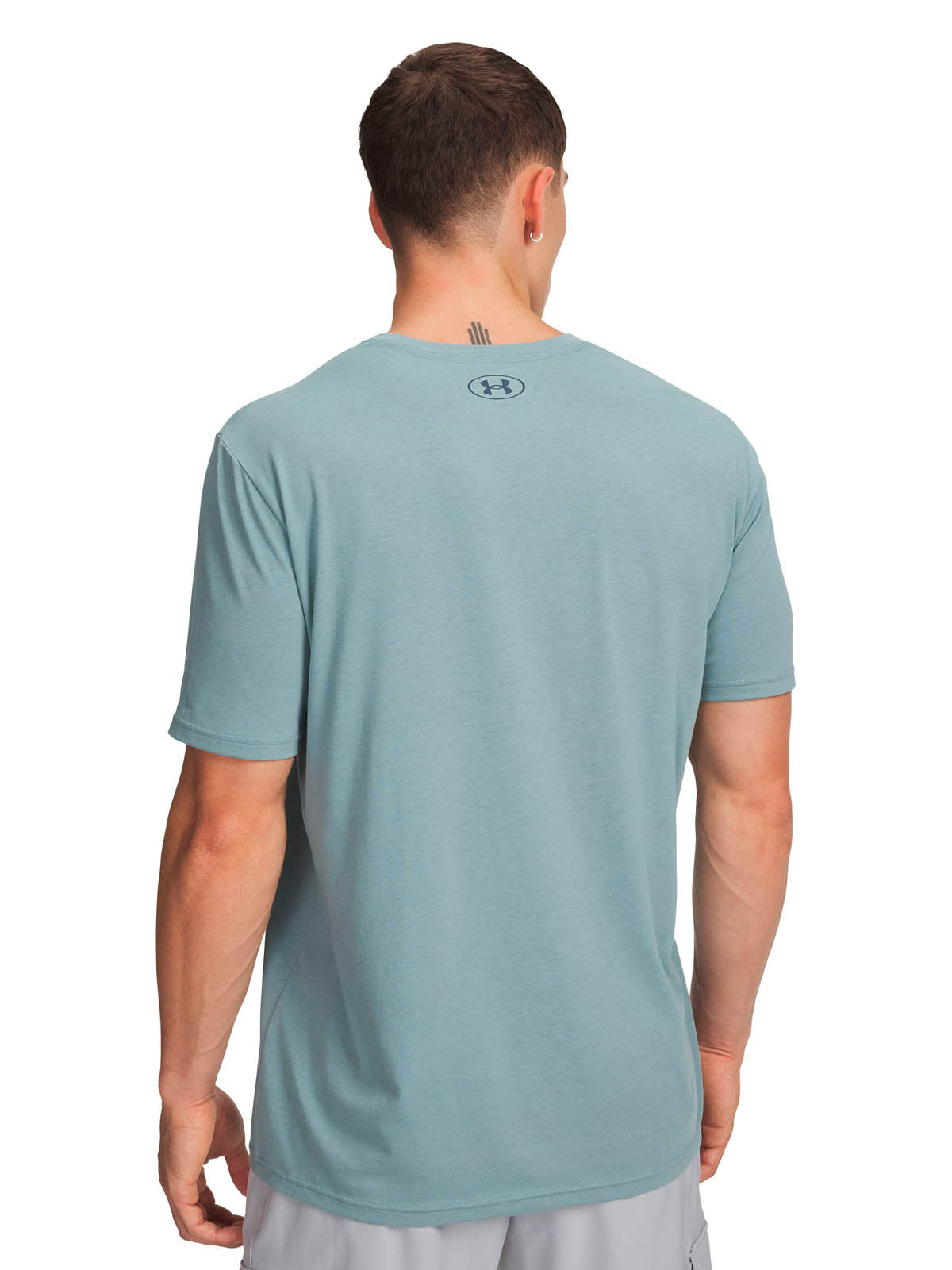 Polera manga corta de entrenamiento para hombre Team Issue Wordmark Verde Under Armour