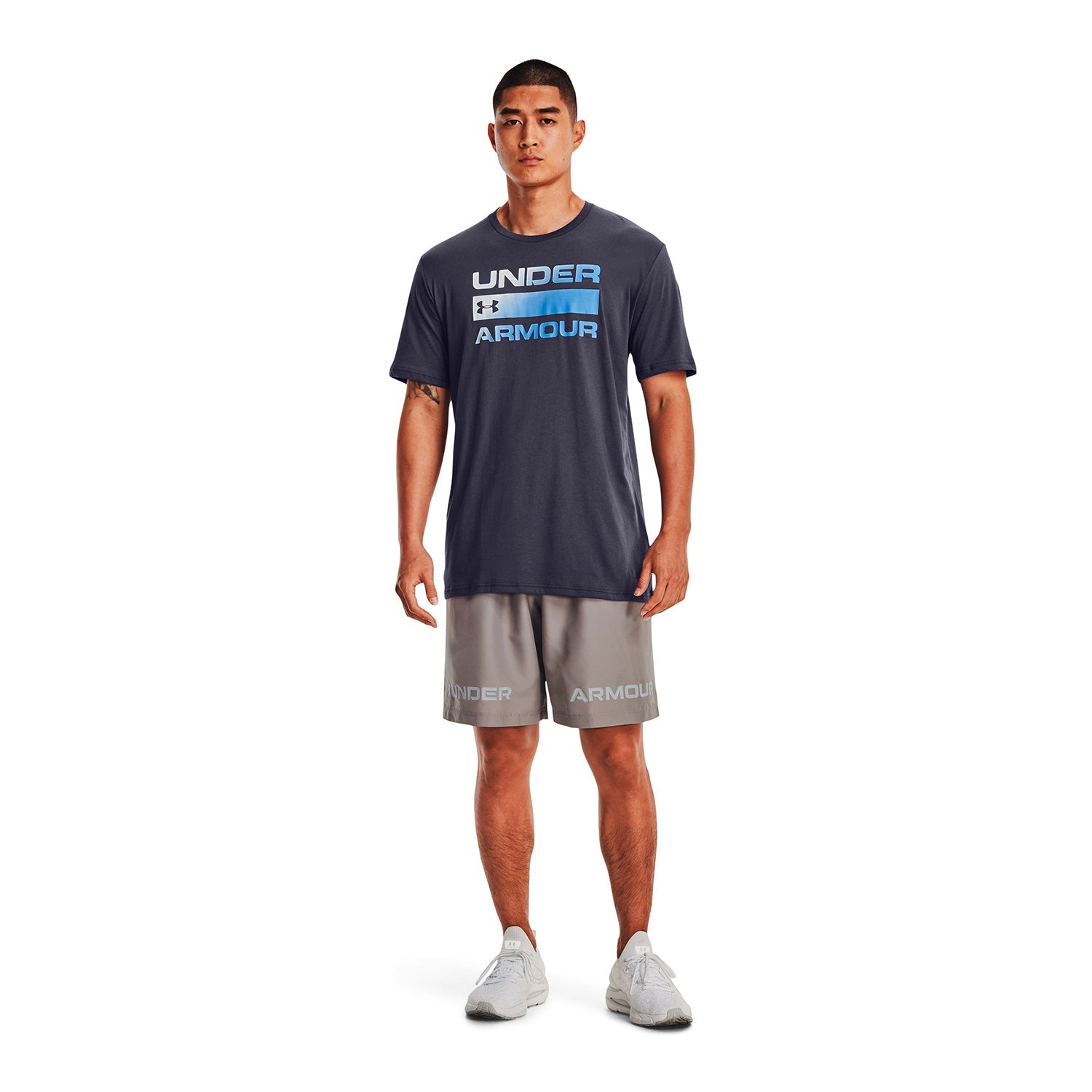 Polera Manga Corta UA Team Issue Wordmark para Hombre