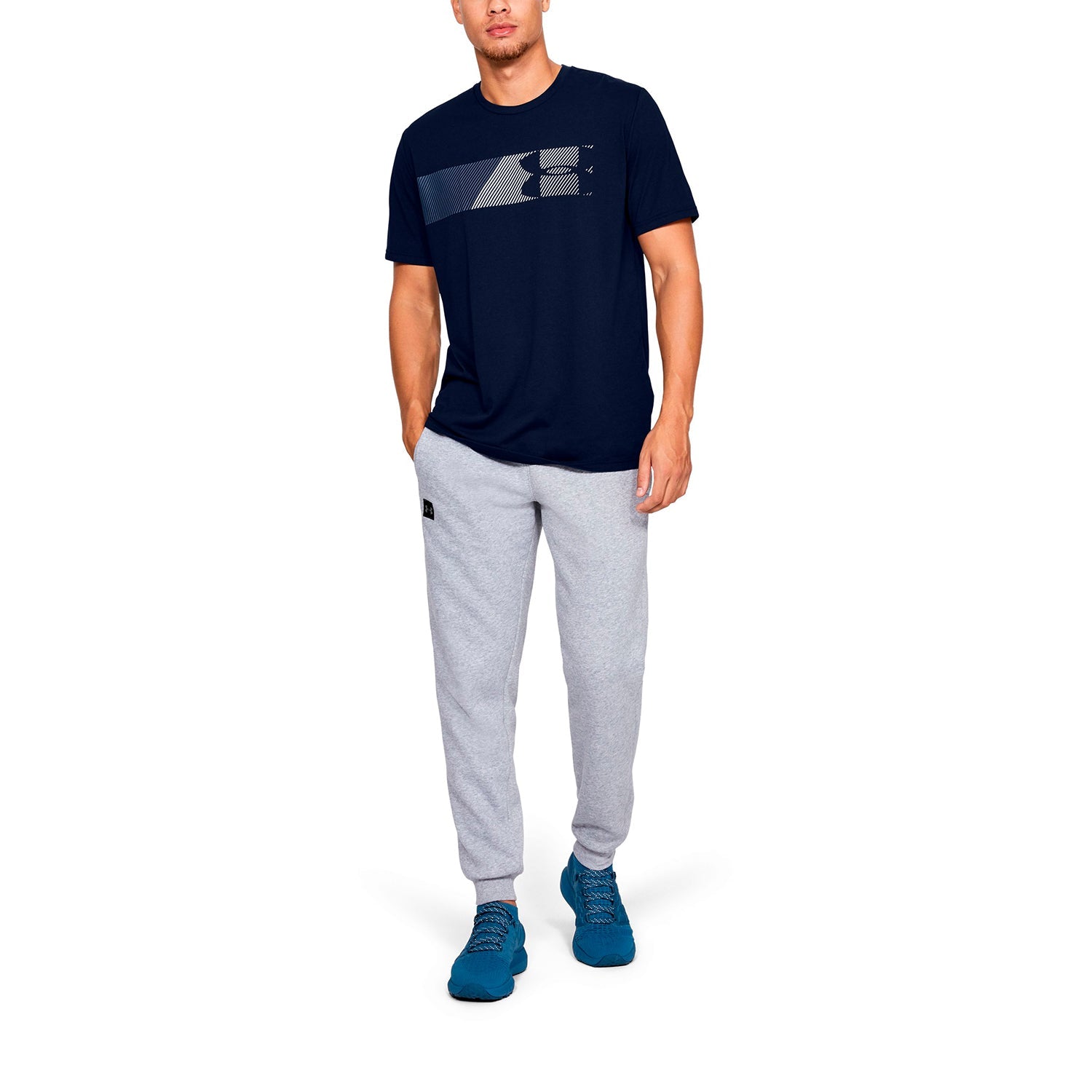 Polera Manga Corta UA Fast Left Chest para Hombre