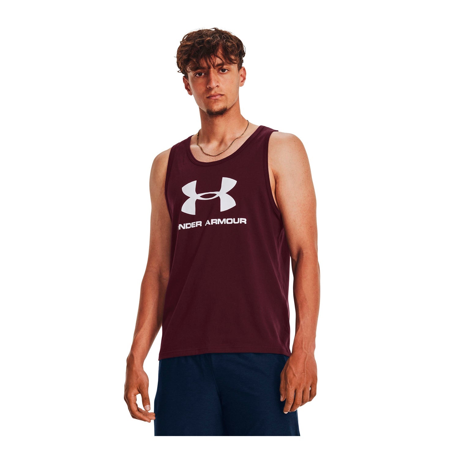 Polera sin mangas Sportstyle Logo para hombre Under Armour