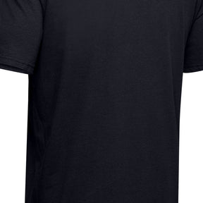 Polera manga corta con gráfico de la marca UA en el hombro para hombre