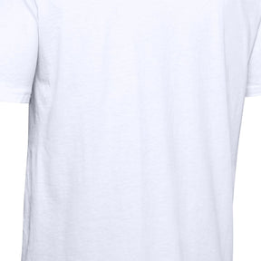 Polera manga corta con gráfico de la marca UA en el hombro para hombre