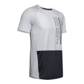 Polera manga corta con bloque de color UA MK-1 para hombre