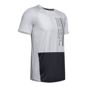 Polera manga corta con bloque de color UA MK-1 para hombre