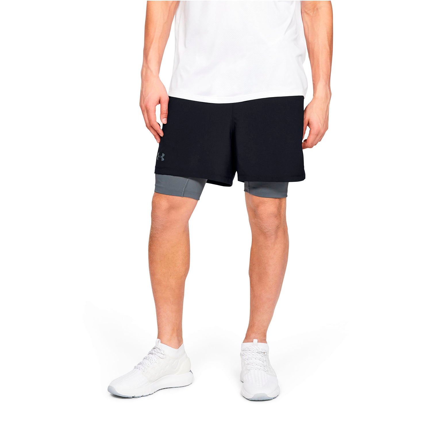Shorts UA Qualifier 2-in-1 para hombre