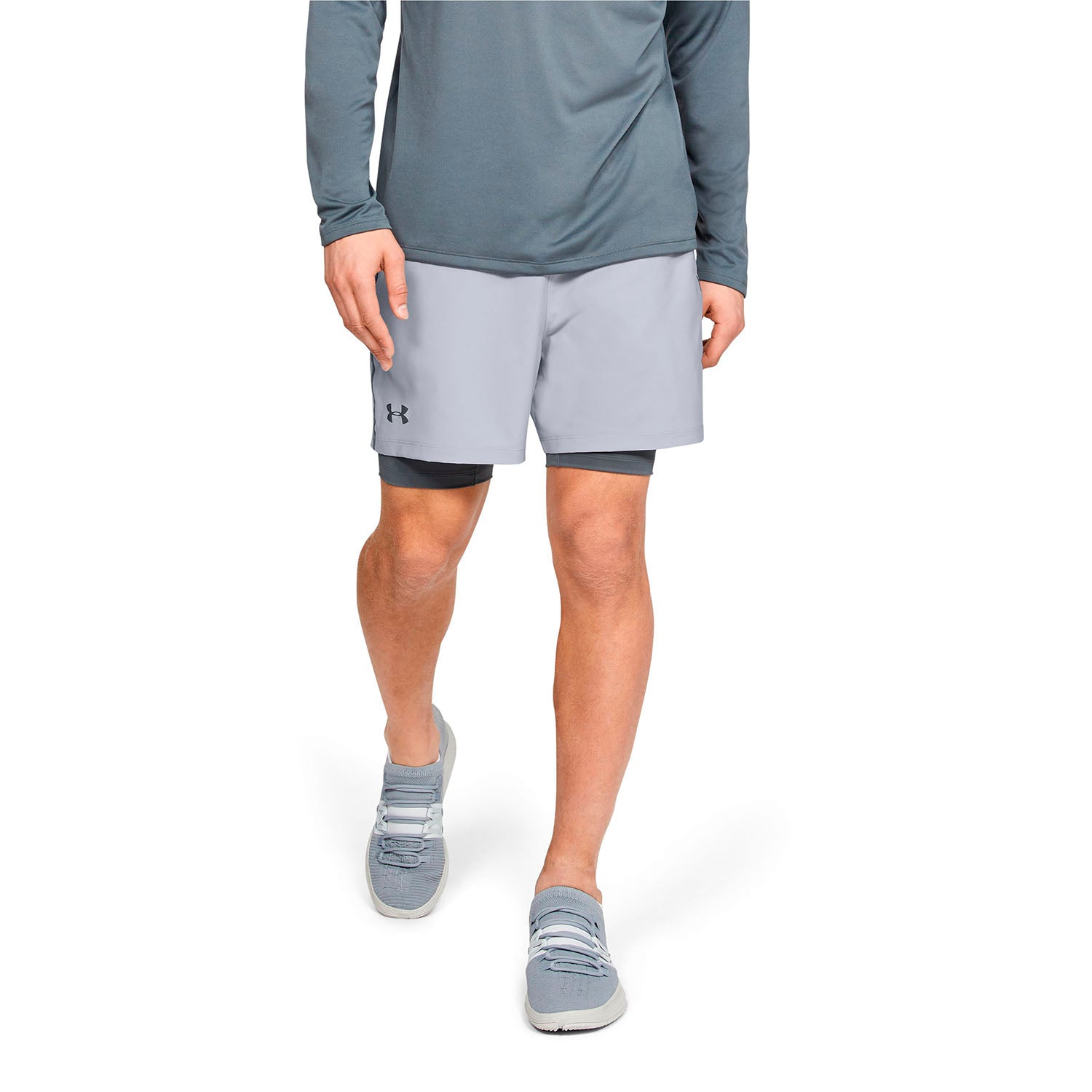 Shorts UA Qualifier 2-in-1 para hombre
