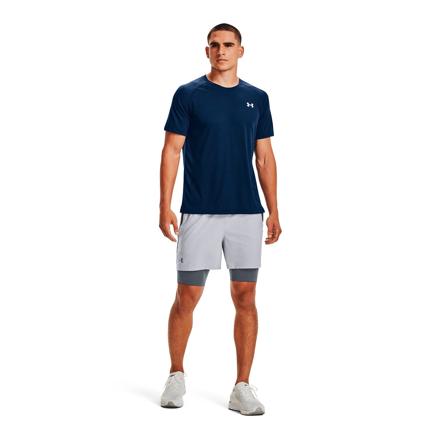 Shorts UA Qualifier 2-in-1 para hombre