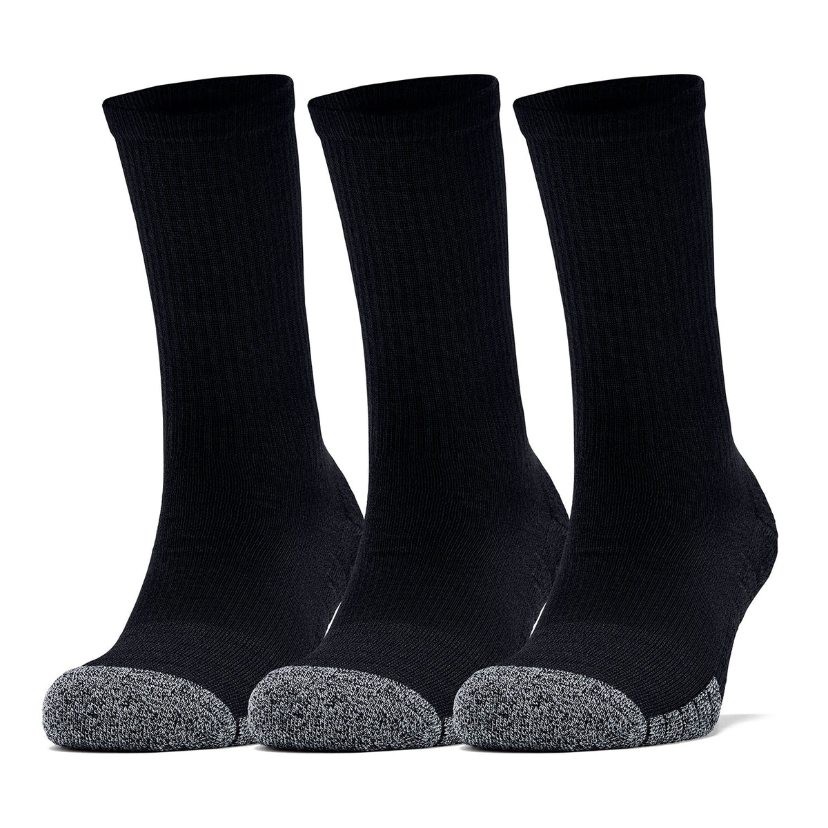 Paquete de tres pares de calcetines HeatGear® Crew para adultos