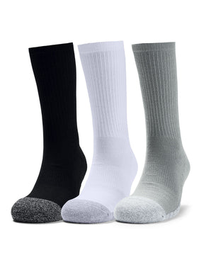 Paquete de tres pares de calcetines HeatGear® Crew para adultos