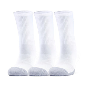 Paquete de tres pares de calcetines HeatGear® Crew para adultos
