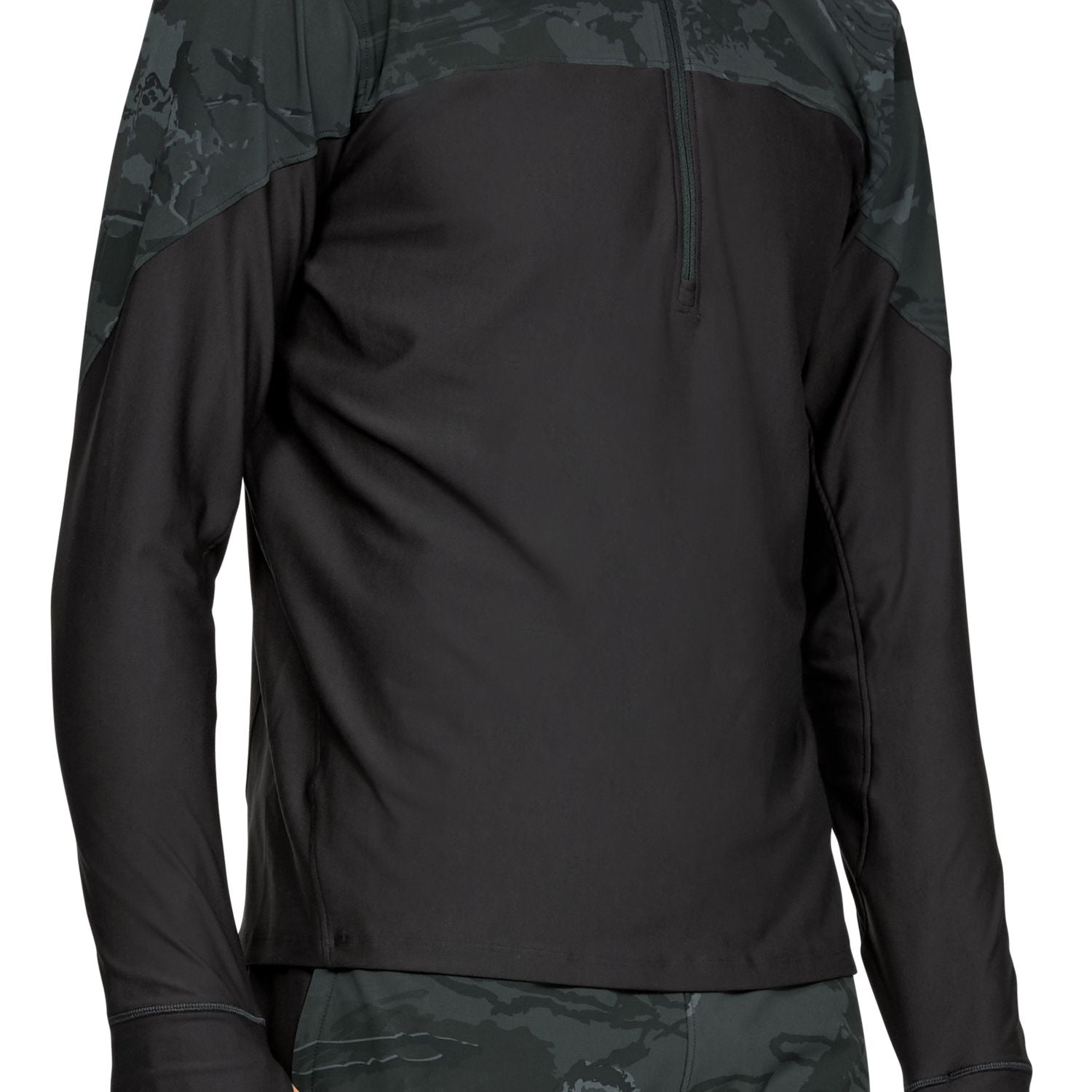 Polerón UA Qualifier Camo ½ Zip para Hombre
