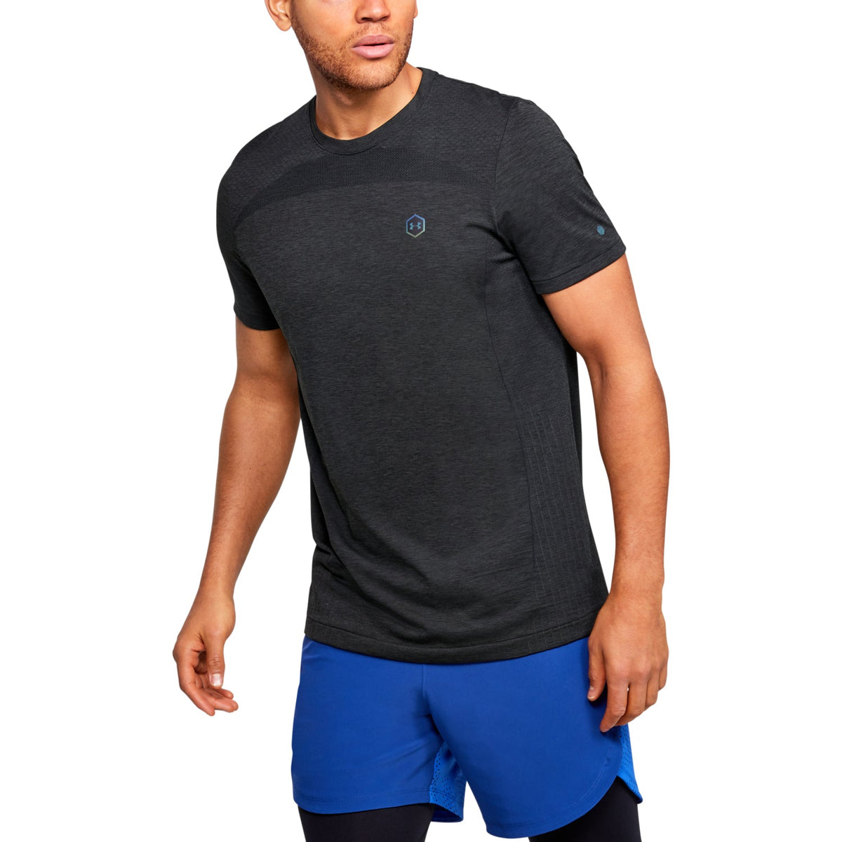 Polera Manga Corta UA RUSH™ Seamless Fitted para Hombre