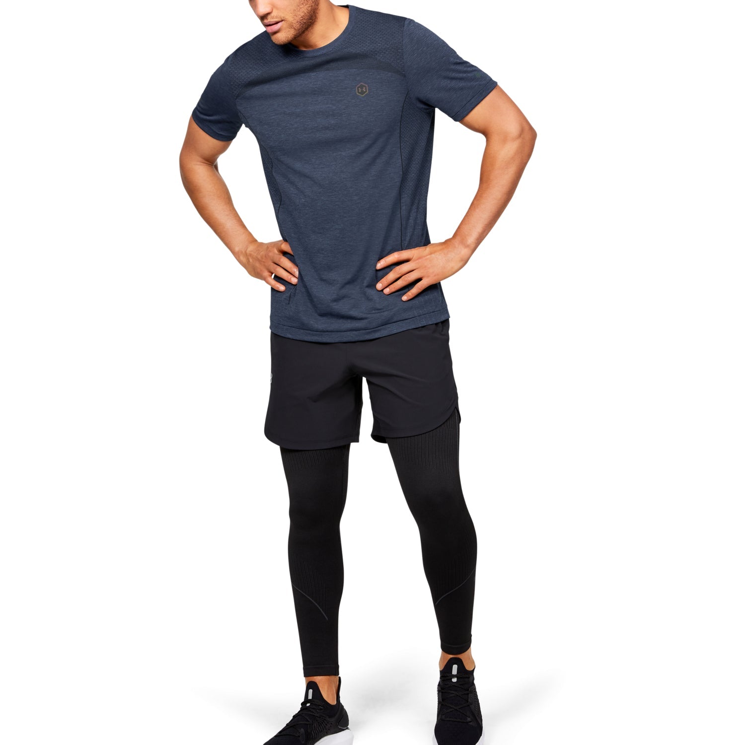 Polera Manga Corta UA RUSH™ Seamless Fitted para Hombre