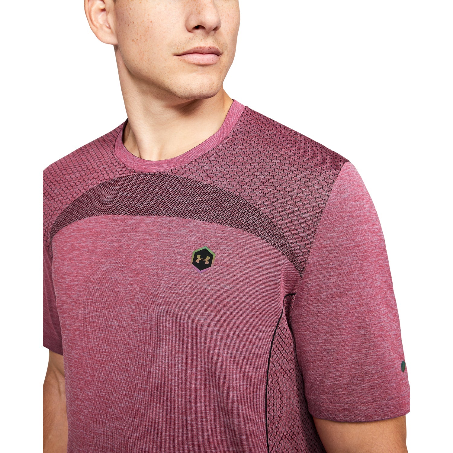 Polera Manga Corta UA RUSH™ Seamless Fitted para Hombre