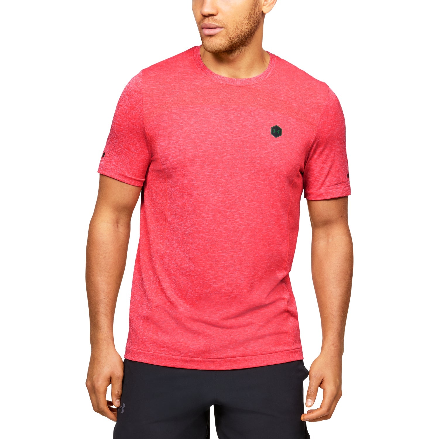 Polera Manga Corta UA RUSH™ Seamless Fitted para Hombre