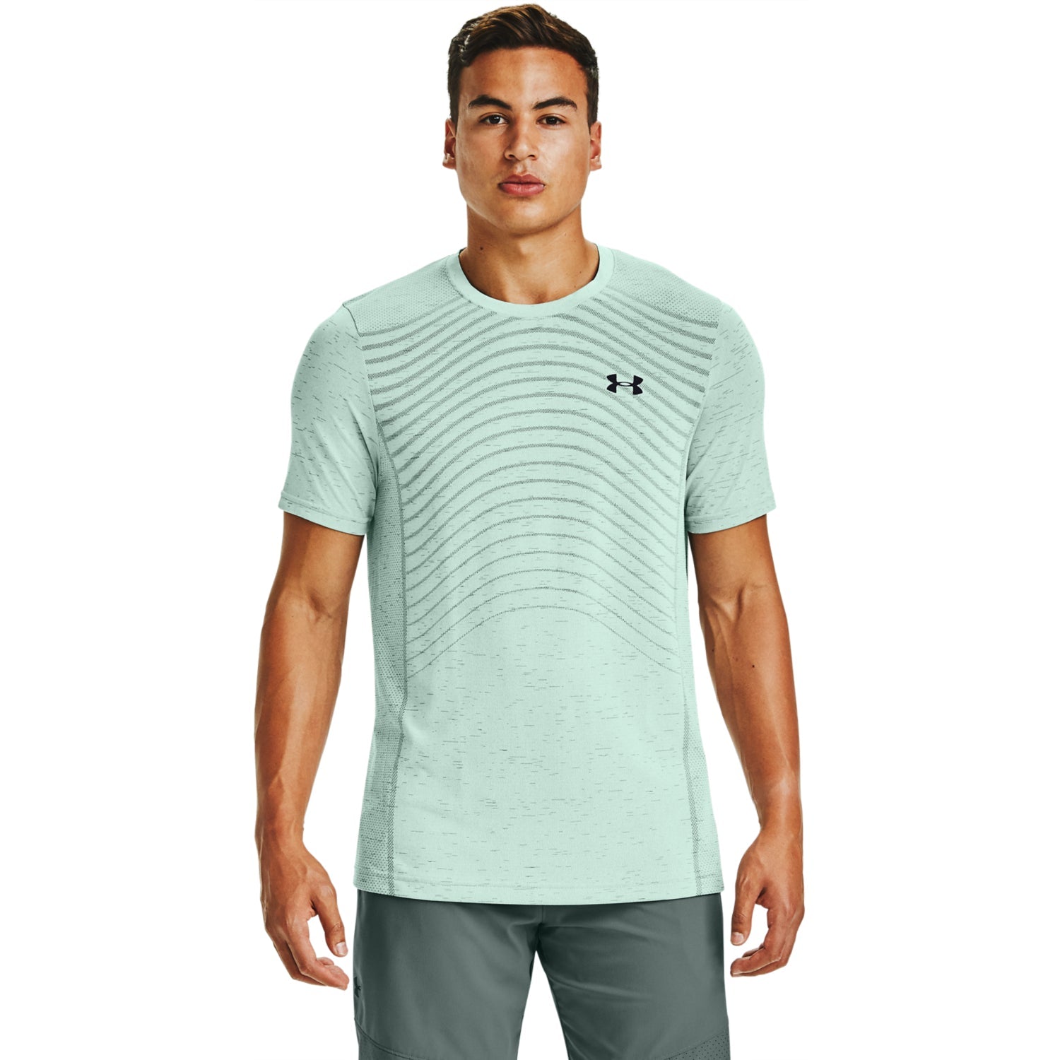 Polera Manga Corta UA Seamless Wave para Hombre