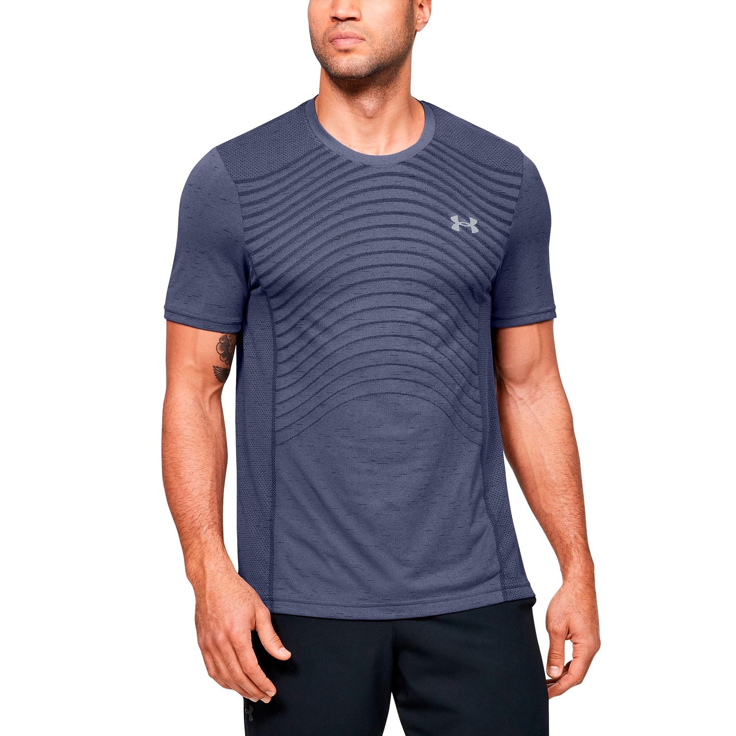 Polera Manga Corta UA Seamless Wave para Hombre