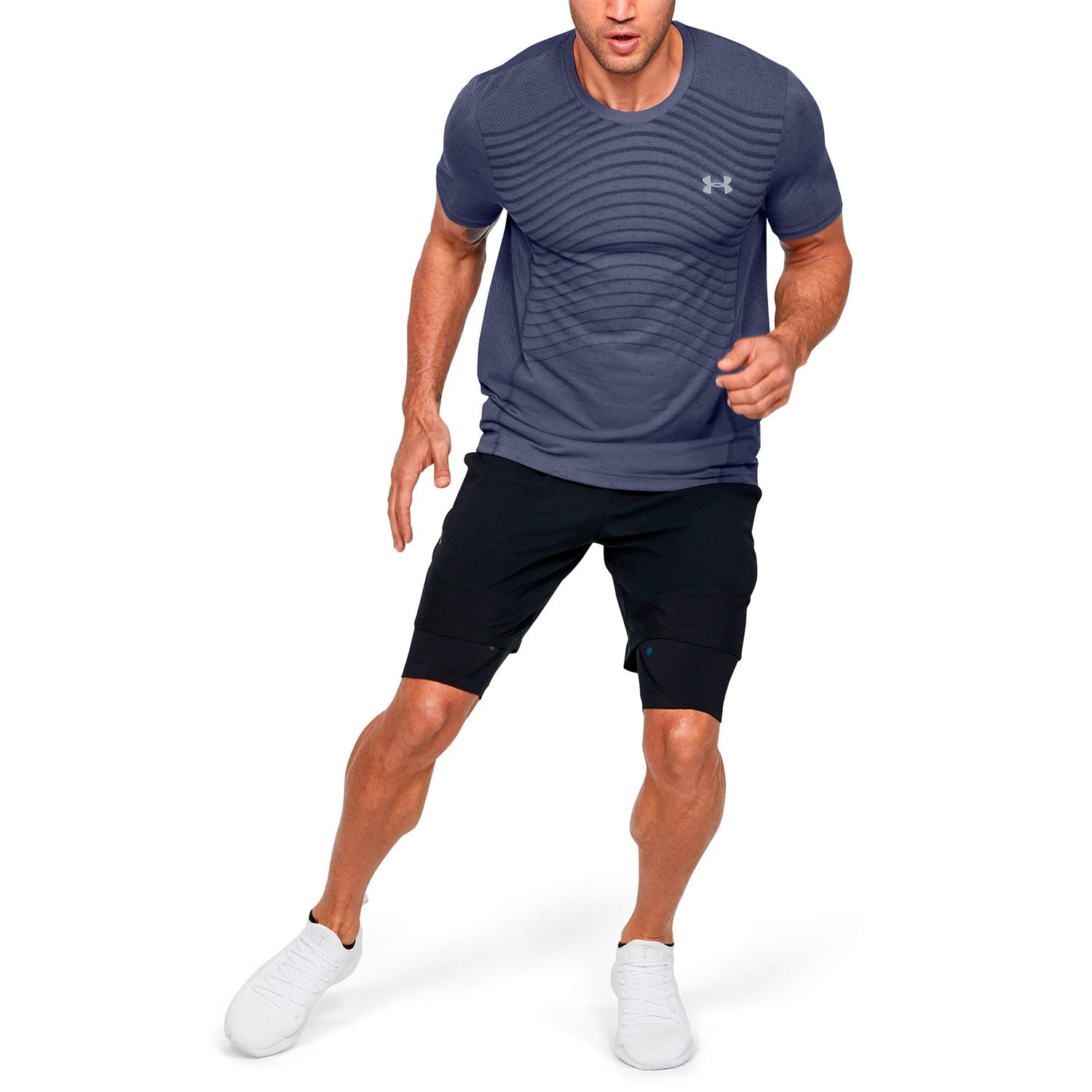 Polera Manga Corta UA Seamless Wave para Hombre