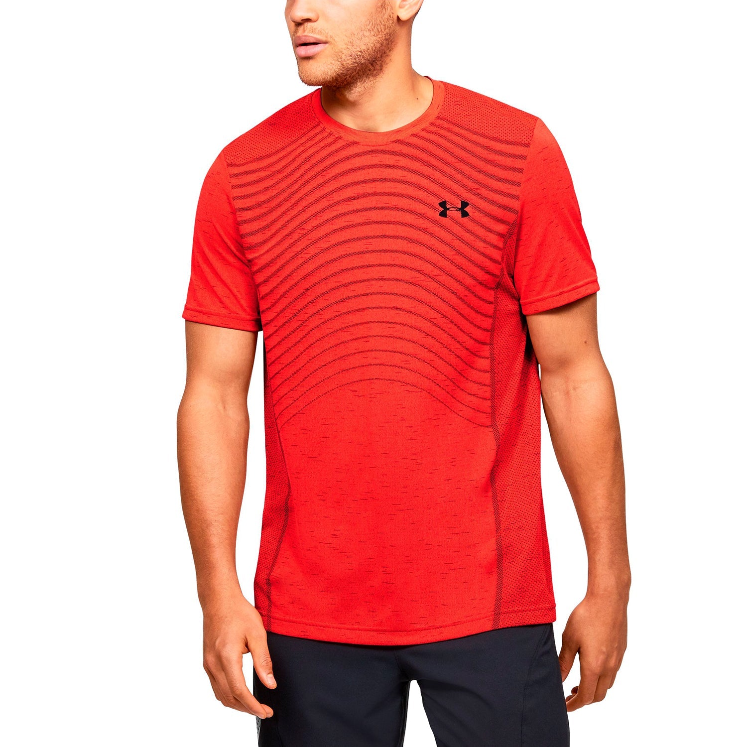 Polera Manga Corta UA Seamless Wave para Hombre