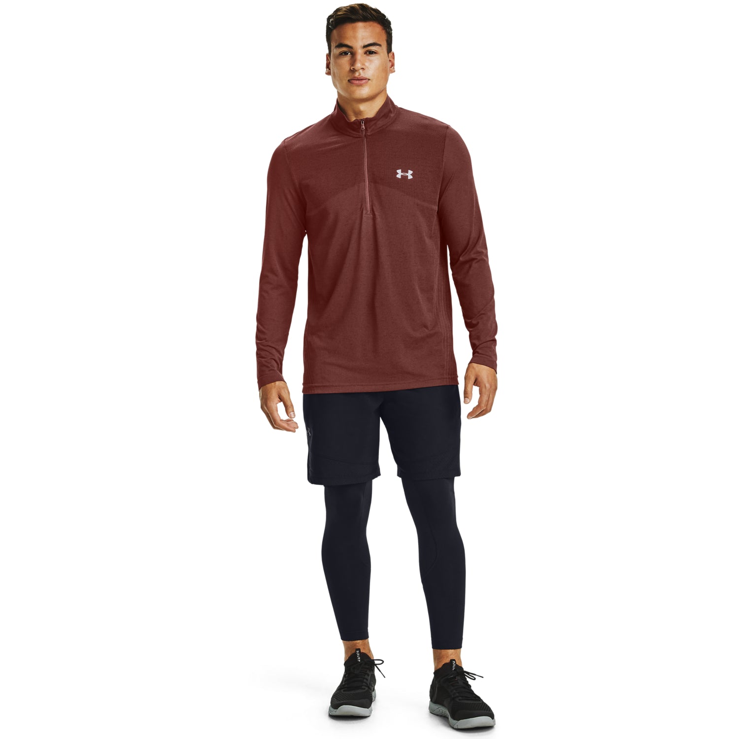 Polera UA Seamless ½ Zip para Hombre
