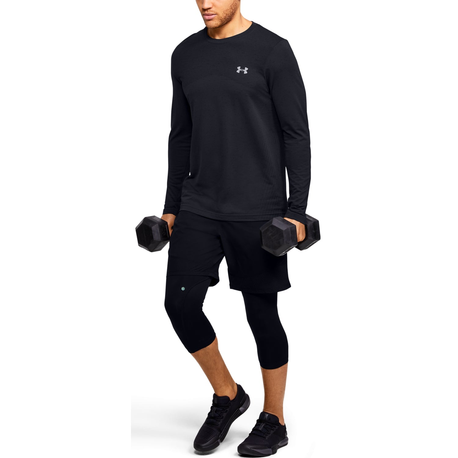 Polera Manga Larga UA Seamless para Hombre