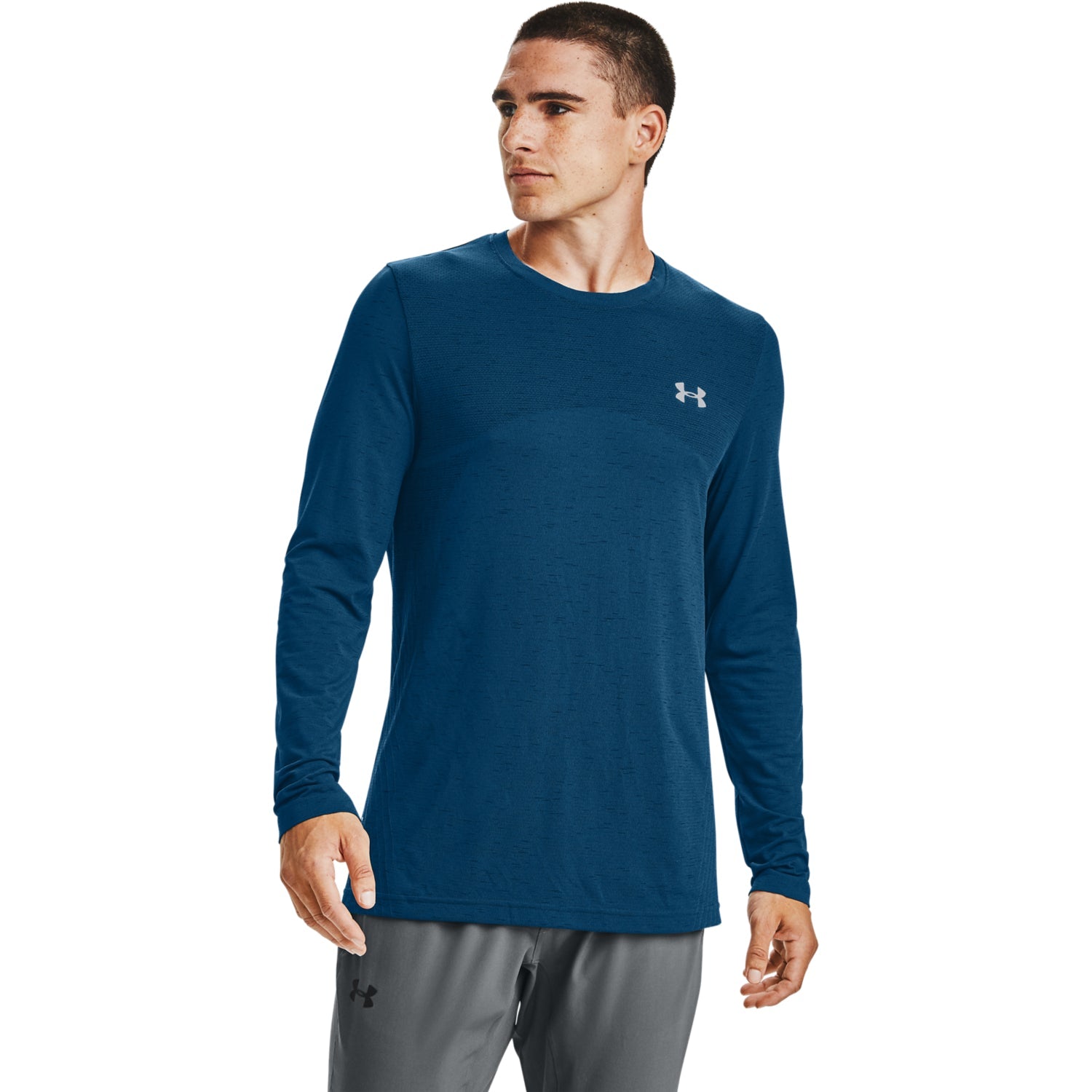 Polera Manga Larga UA Seamless para Hombre