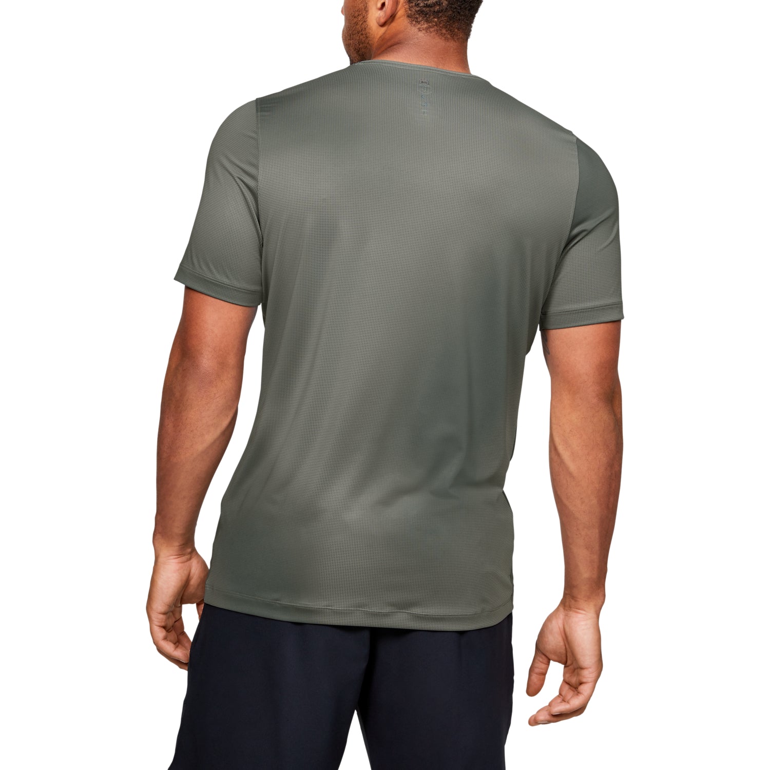 Polera Manga Corta UA RUSH™ HeatGear® Fitted Printed para Hombre