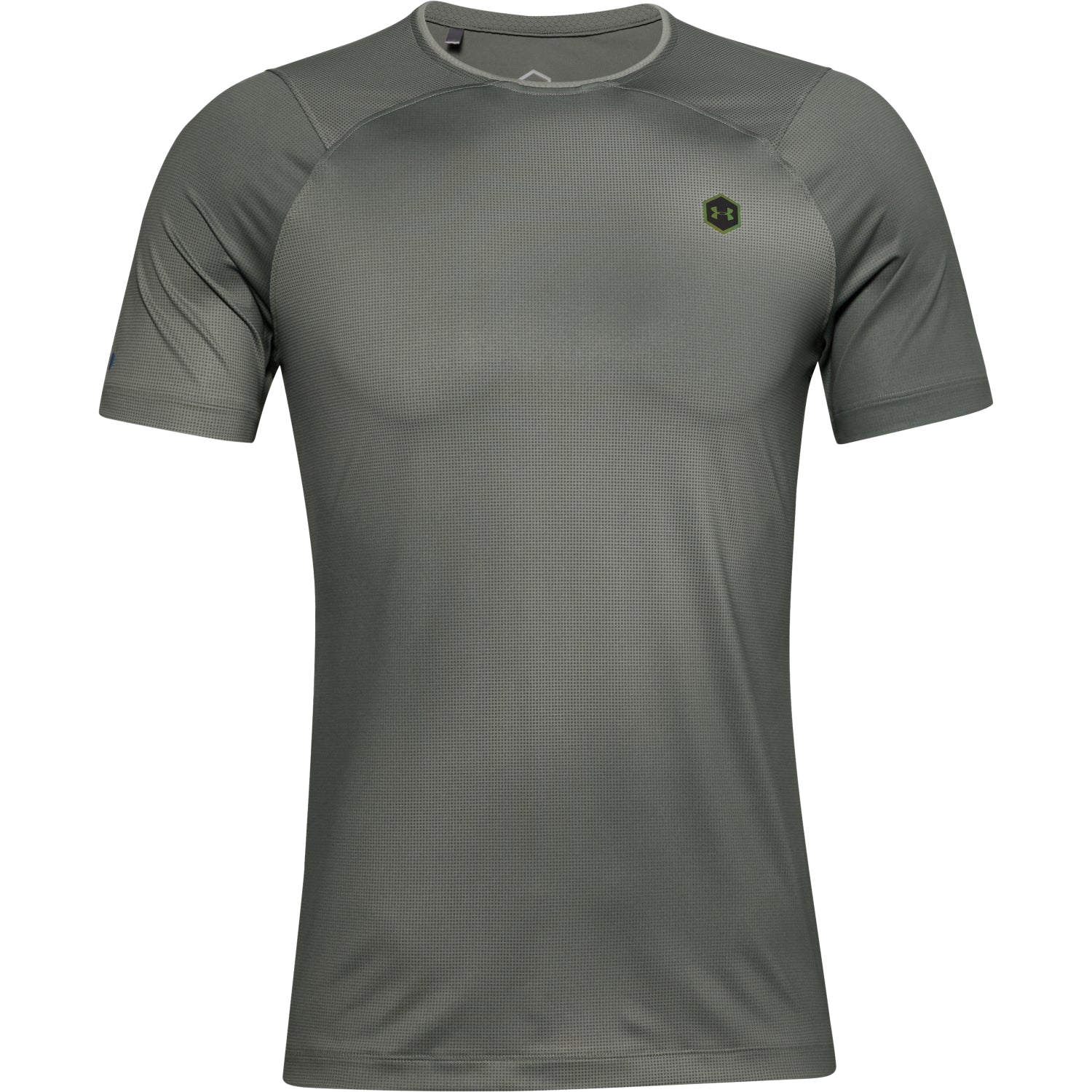 Polera Manga Corta UA RUSH™ HeatGear® Fitted Printed para Hombre