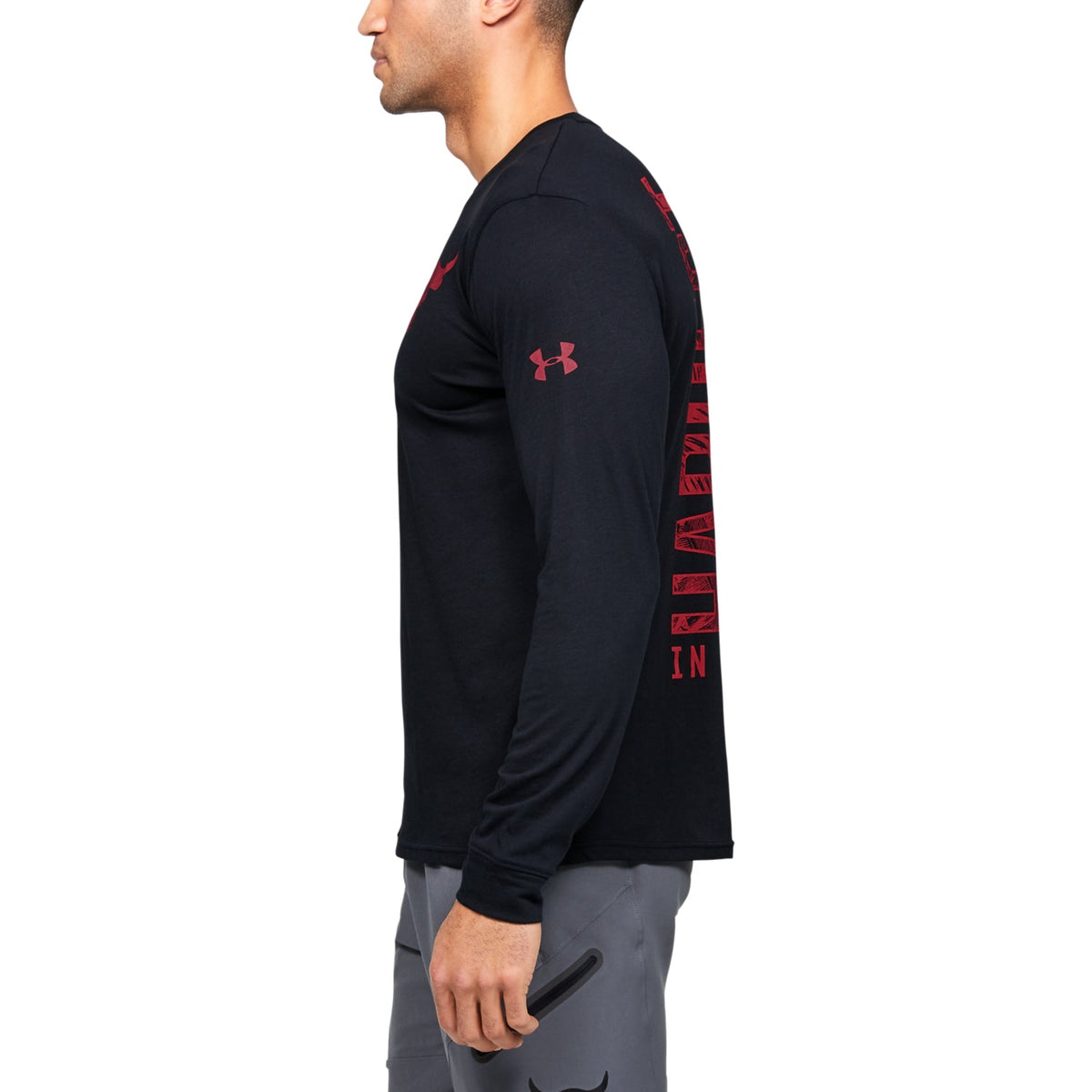 Polera Manga Larga Project Rock Hardest Worker para Hombre