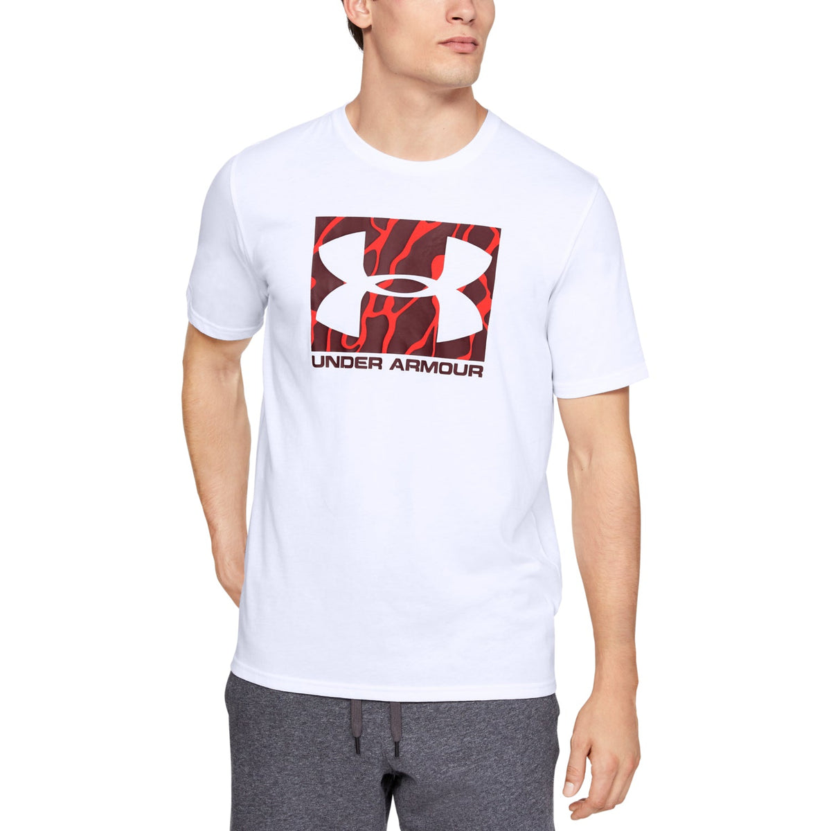 Polera Manga Corta UA Boxed Sportstyle Camo Fill para Hombre