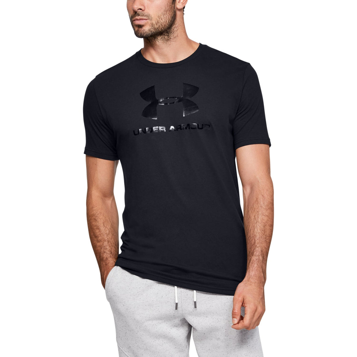 Polera Manga Corta UA Sportstyle Clear Logo para Hombre