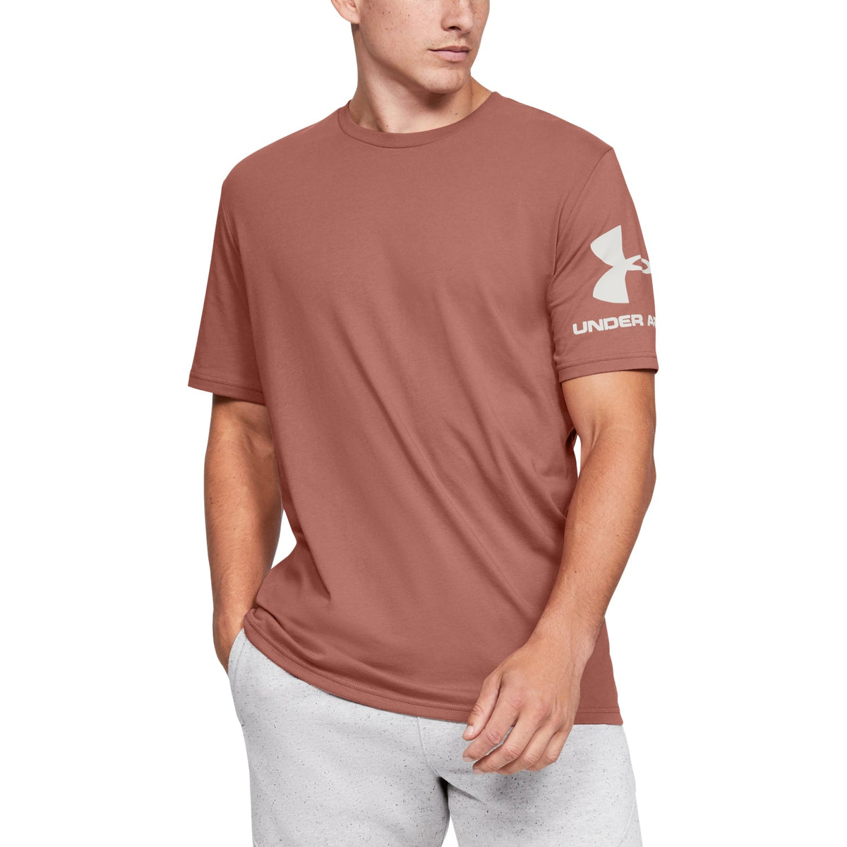 Polera Manga Corta UA Sportstyle Left Sleeve para Hombre