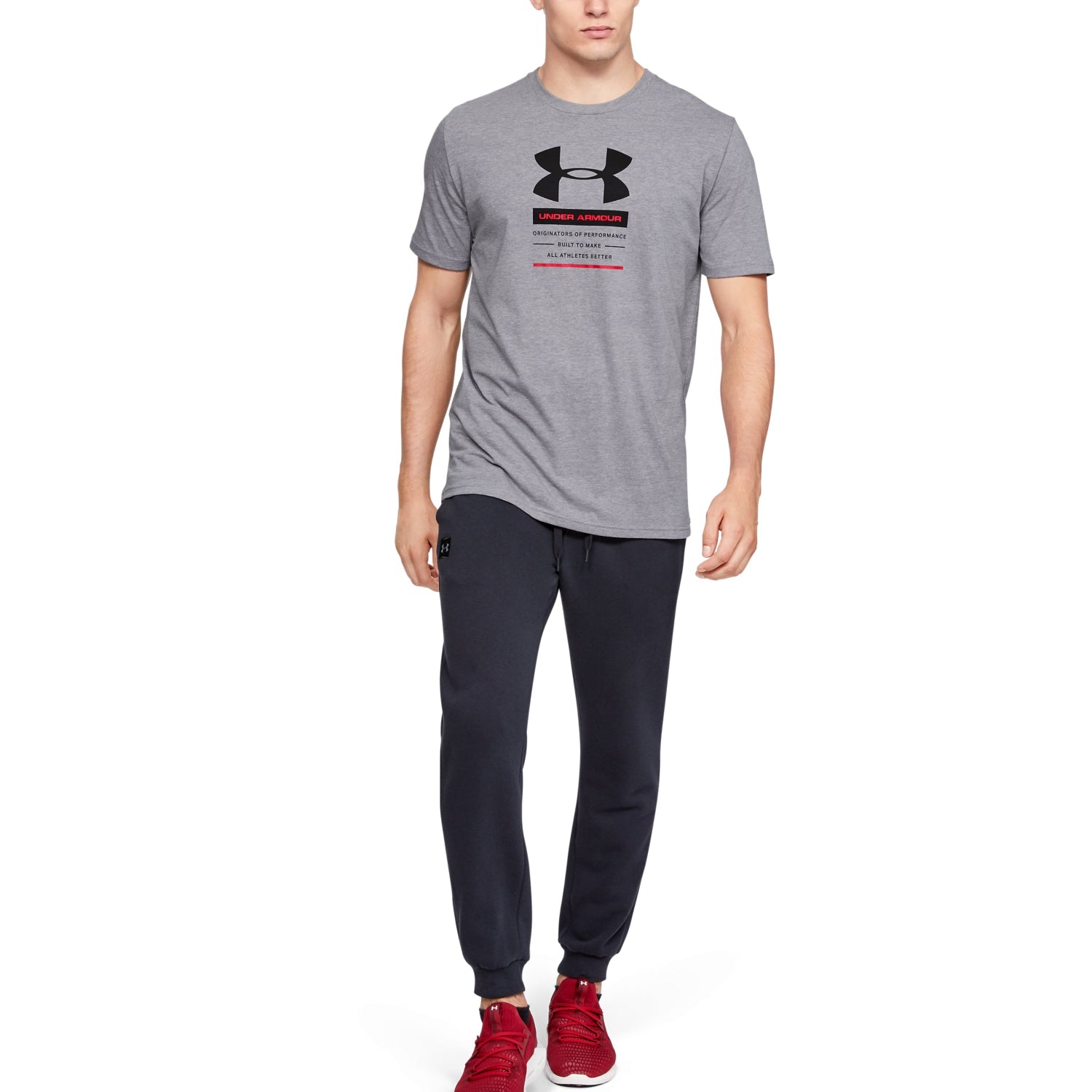 Polera Manga Corta UA Originators Of Performance Center para Hombre