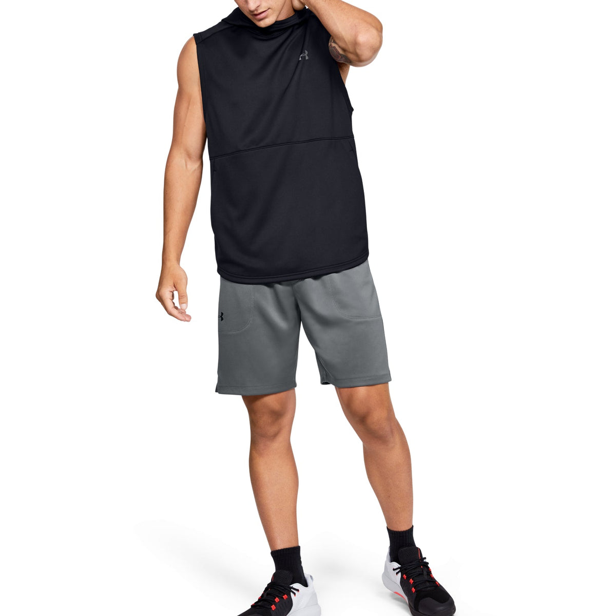 Polerón con Gorro Sin Mangas UA MK-1 para Hombre