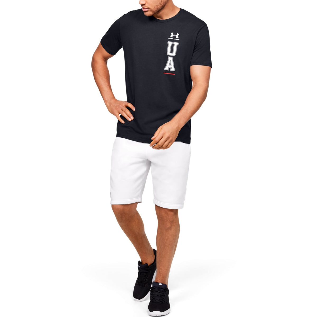 Polera Manga Corta UA Vertical Left Chest para Hombre