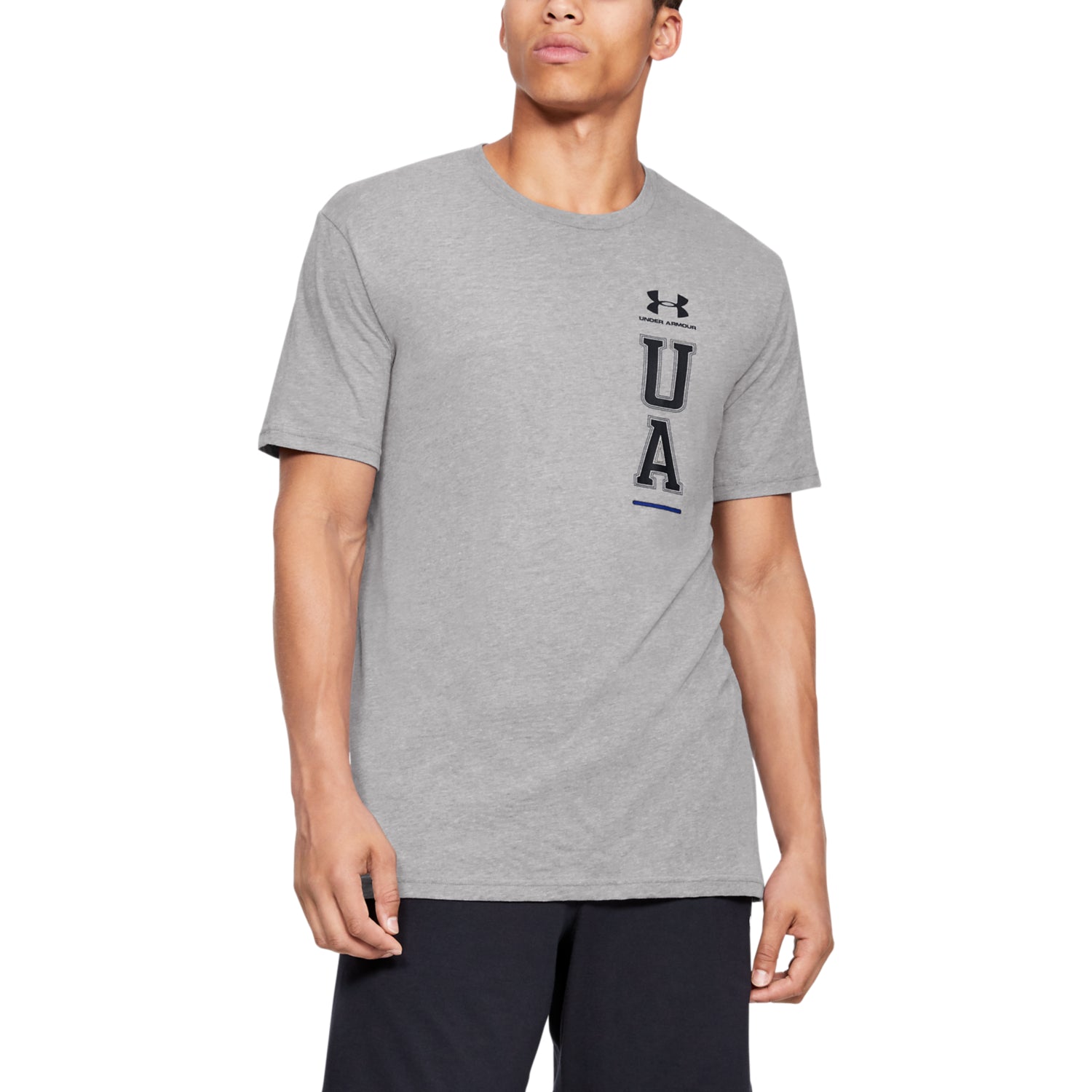 Polera Manga Corta UA Vertical Left Chest para Hombre