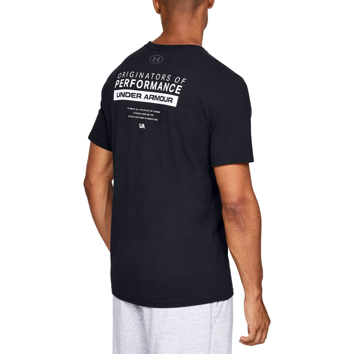 Polera Manga Corta UA Bar Originators Of Performance para Hombre