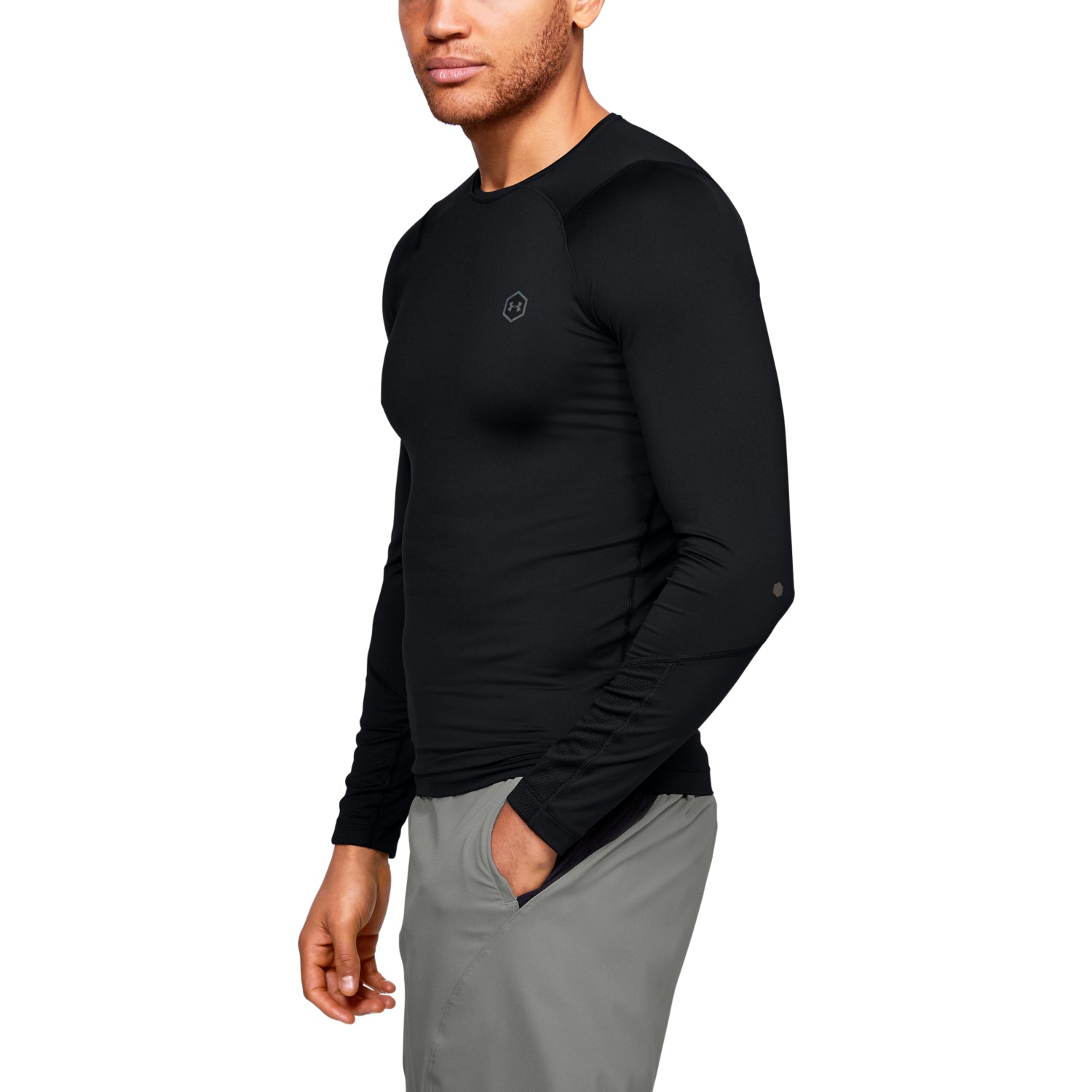 Polera Manga Larga UA RUSH™ HeatGear® Compression para Hombre