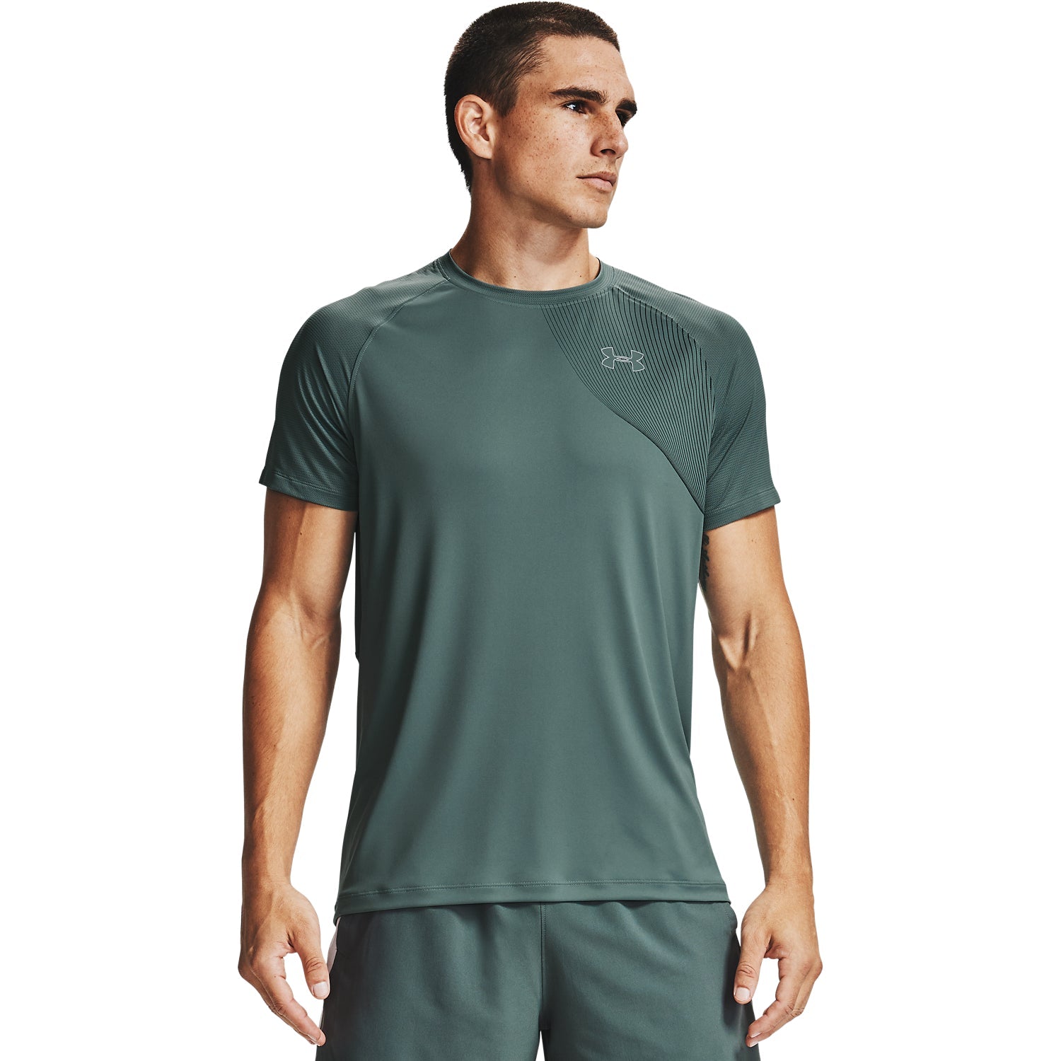 Polera Manga Corta UA Qualifier Iso-Chill Run para Hombre